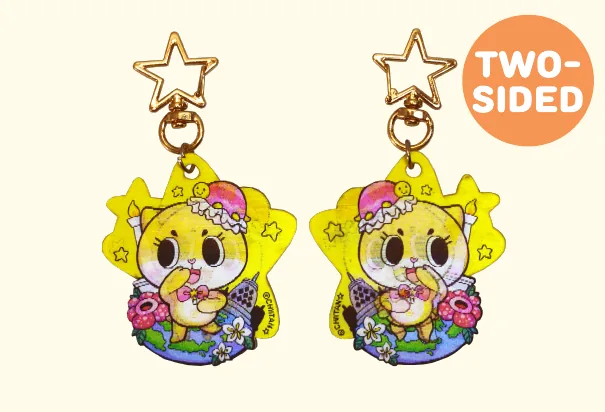 Lenticular Keychain — Two-sided